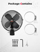 Polaris Ranger UTV 12V 8'' Cooling Fan by Kemimoto